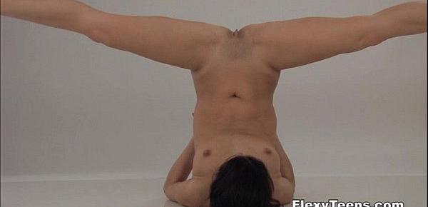  Larisa shows nude gymnastics